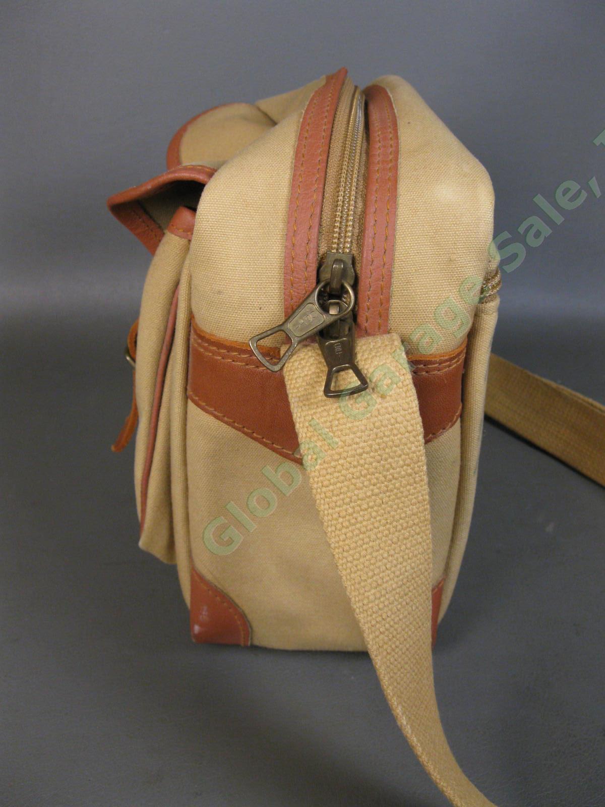 Billingham Khaki Canvas Leather Camera Bag Handmade British Craftsmen England NR 3