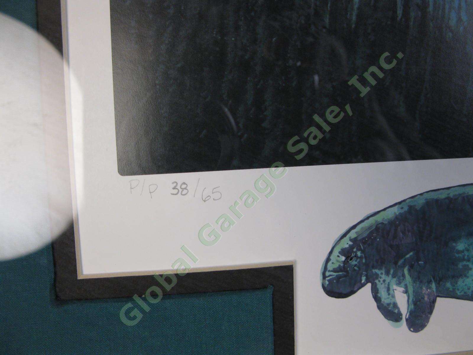 Endangered Manatees Robert Wyland Original SIGNED Limited Edition Print PP 38/65 2