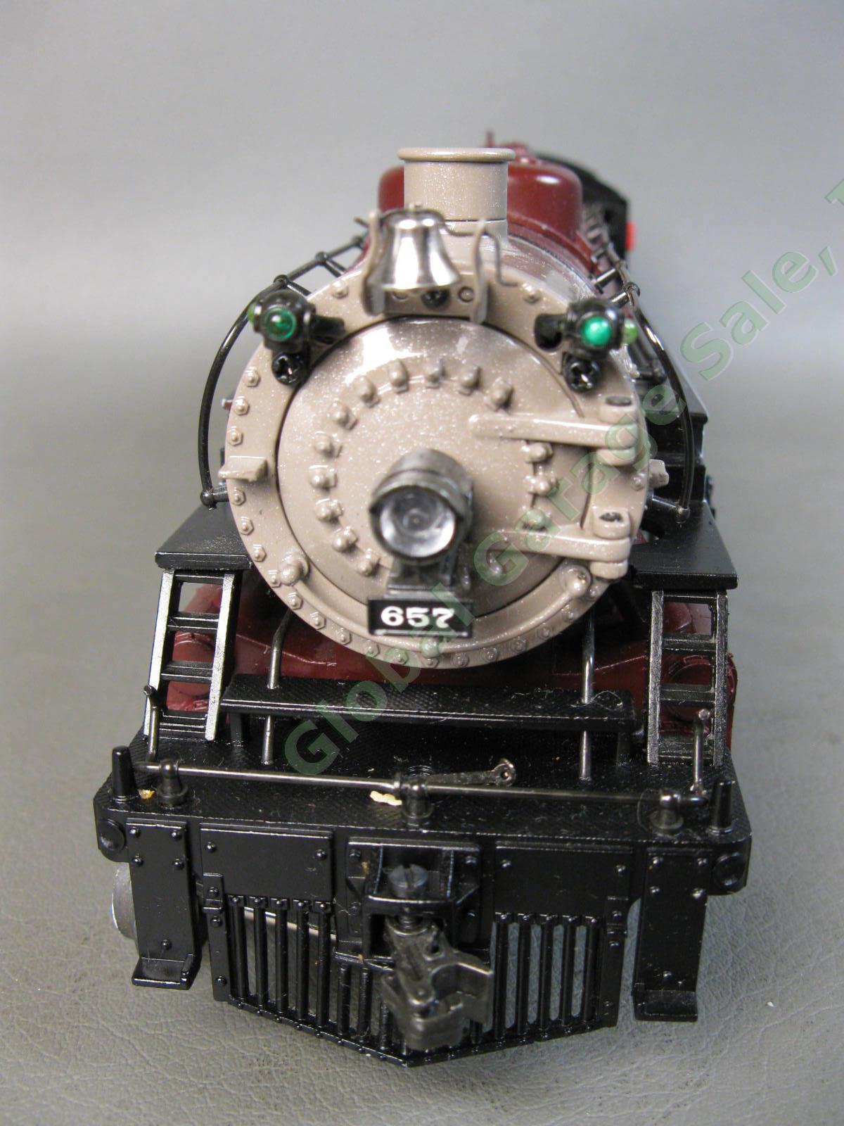 K-Line C&A #657 Chicago & Alton Limited Steam Locomotive Train Engine Tender Set 10