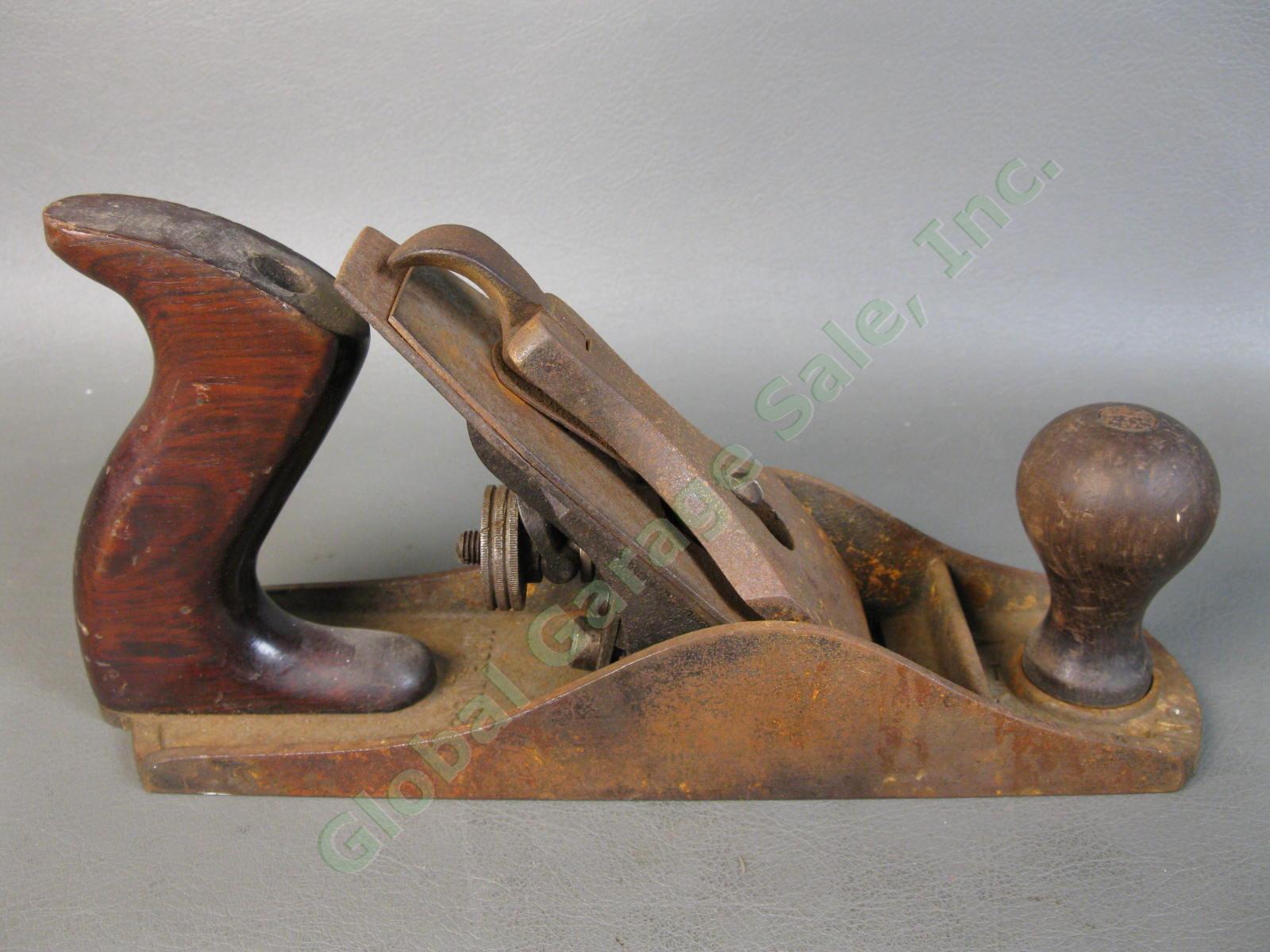 Collectible Antique Bailey No. 4 Smooth Wood Hand Plane Stanley Woodworking NR