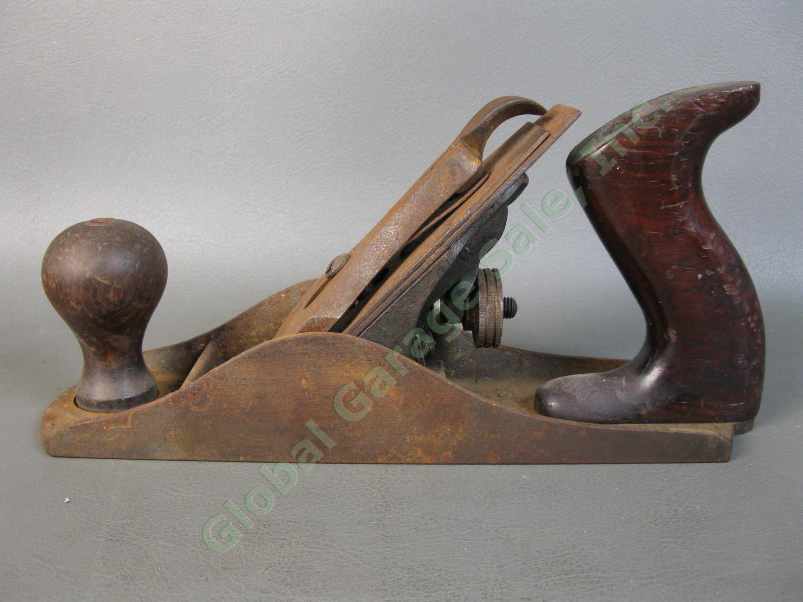 Collectible Antique Bailey No. 4 Smooth Wood Hand Plane Stanley Woodworking NR 2