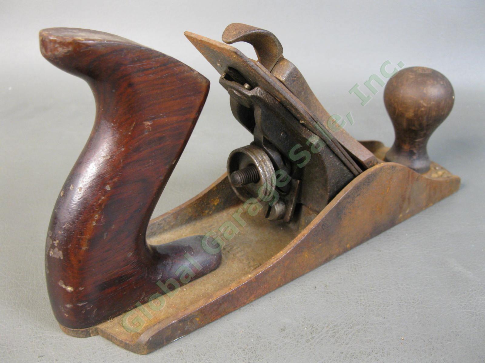 Collectible Antique Bailey No. 4 Smooth Wood Hand Plane Stanley Woodworking NR 4