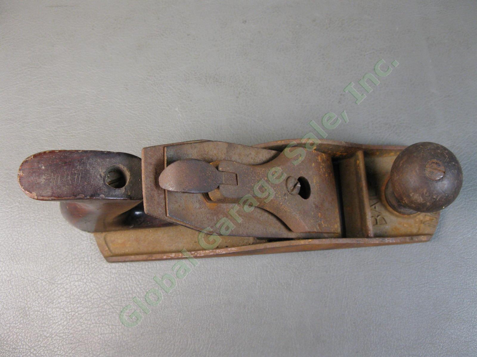 Collectible Antique Bailey No. 4 Smooth Wood Hand Plane Stanley Woodworking NR 5