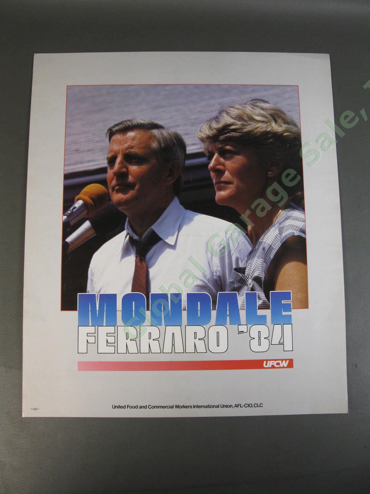 2 1984 Mondale Ferraro Presidential Campaign Posters Liberty Leading The People 6