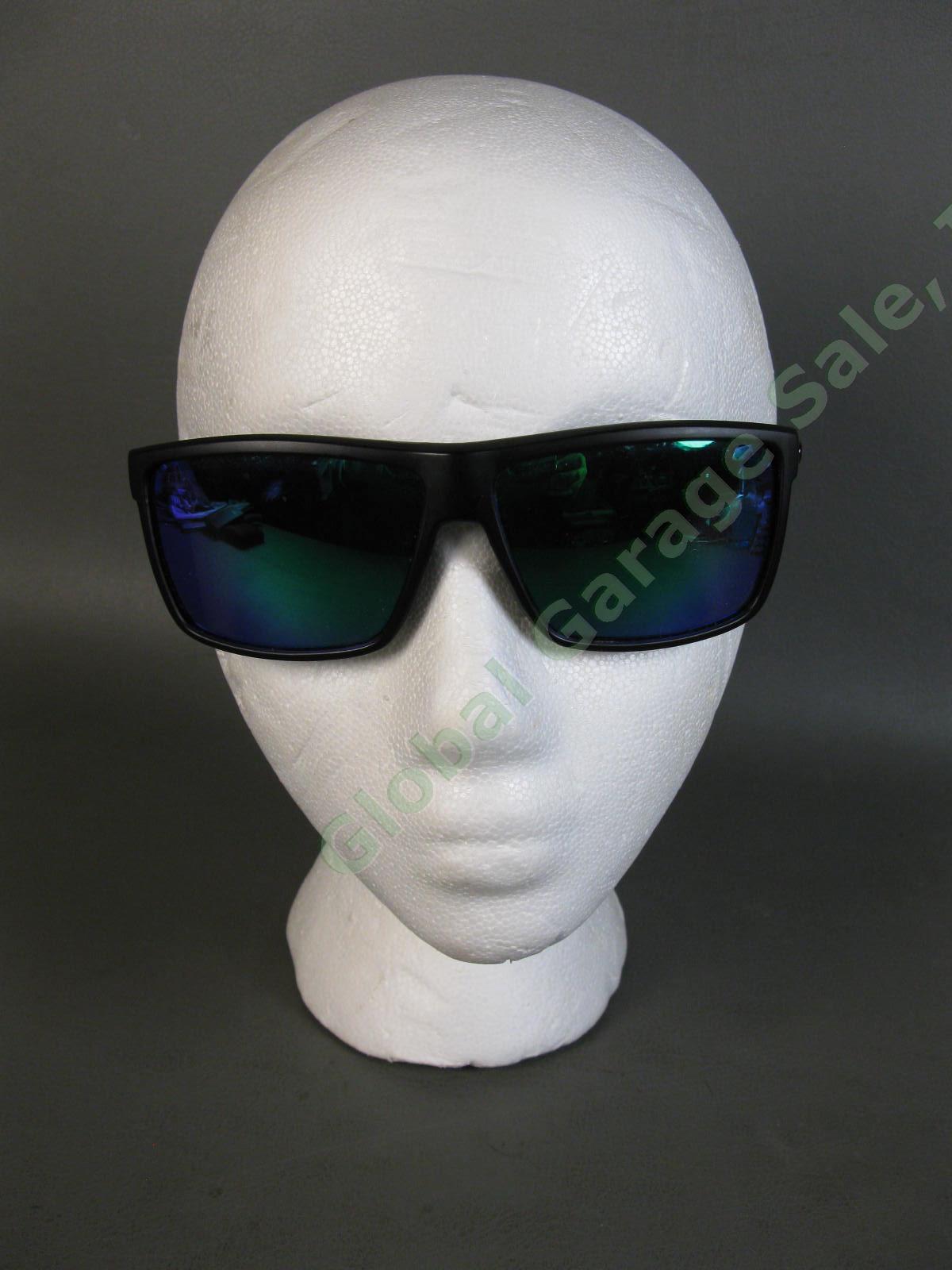 Used Costa Del Mar Sunglasses Rinconcito RIC 02 580P Black Frame Blue Lens USA