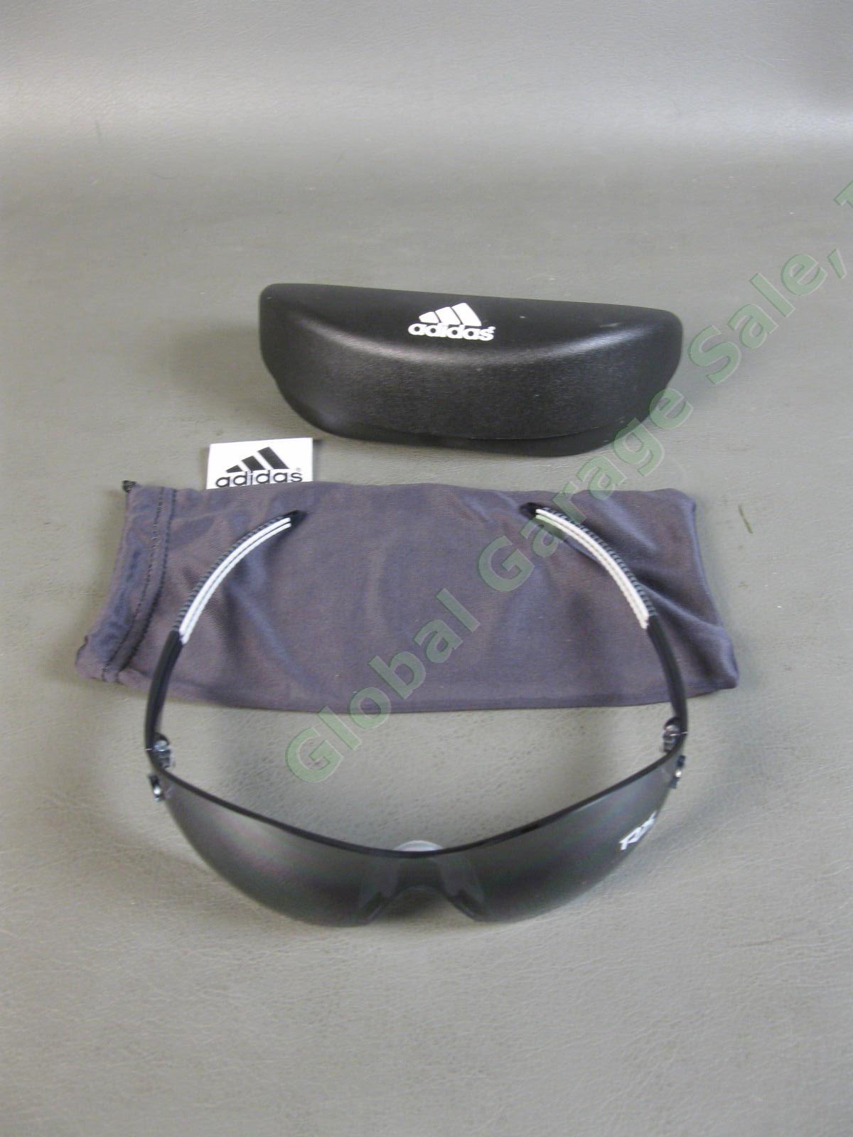 2011 Adidas a262 6054 Shield S Cubic Lush Sunglasses Black Gray Hard Case NR 2