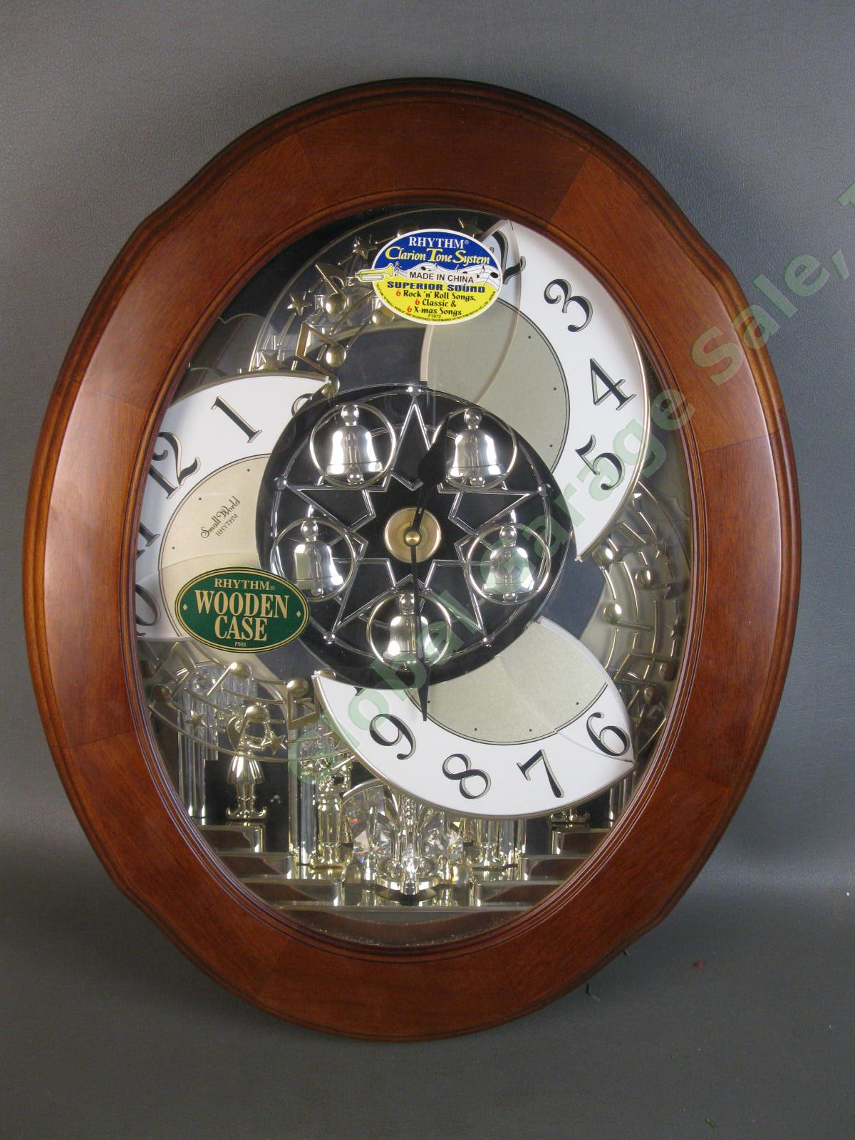 Small World RHYTHM Wall Clock Clarion Tone Musical 18 Melodies Beatles X-Mas NR 2