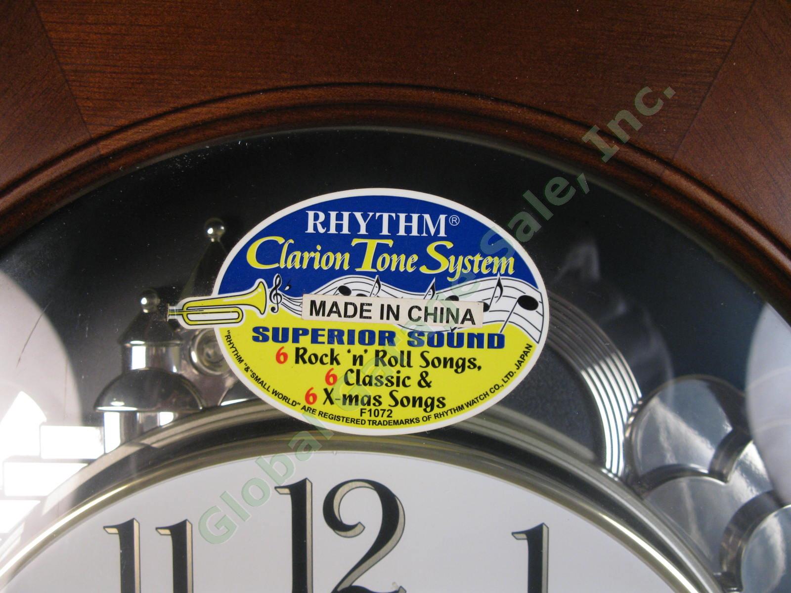 Small World RHYTHM Wall Clock Clarion Tone Musical 18 Melodies Beatles X-Mas NR 4