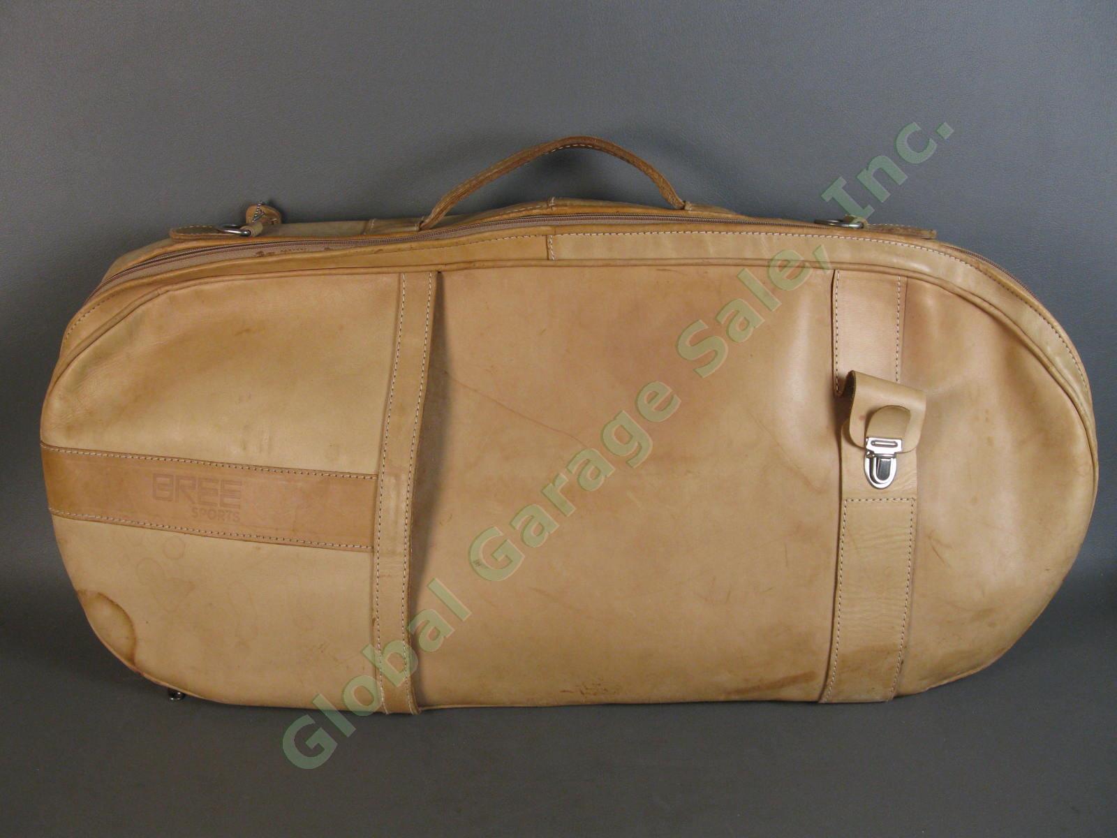 BREE Sports Leather Shoulder Tennis Travel Bag West Germany VINTAGE Luxury NR