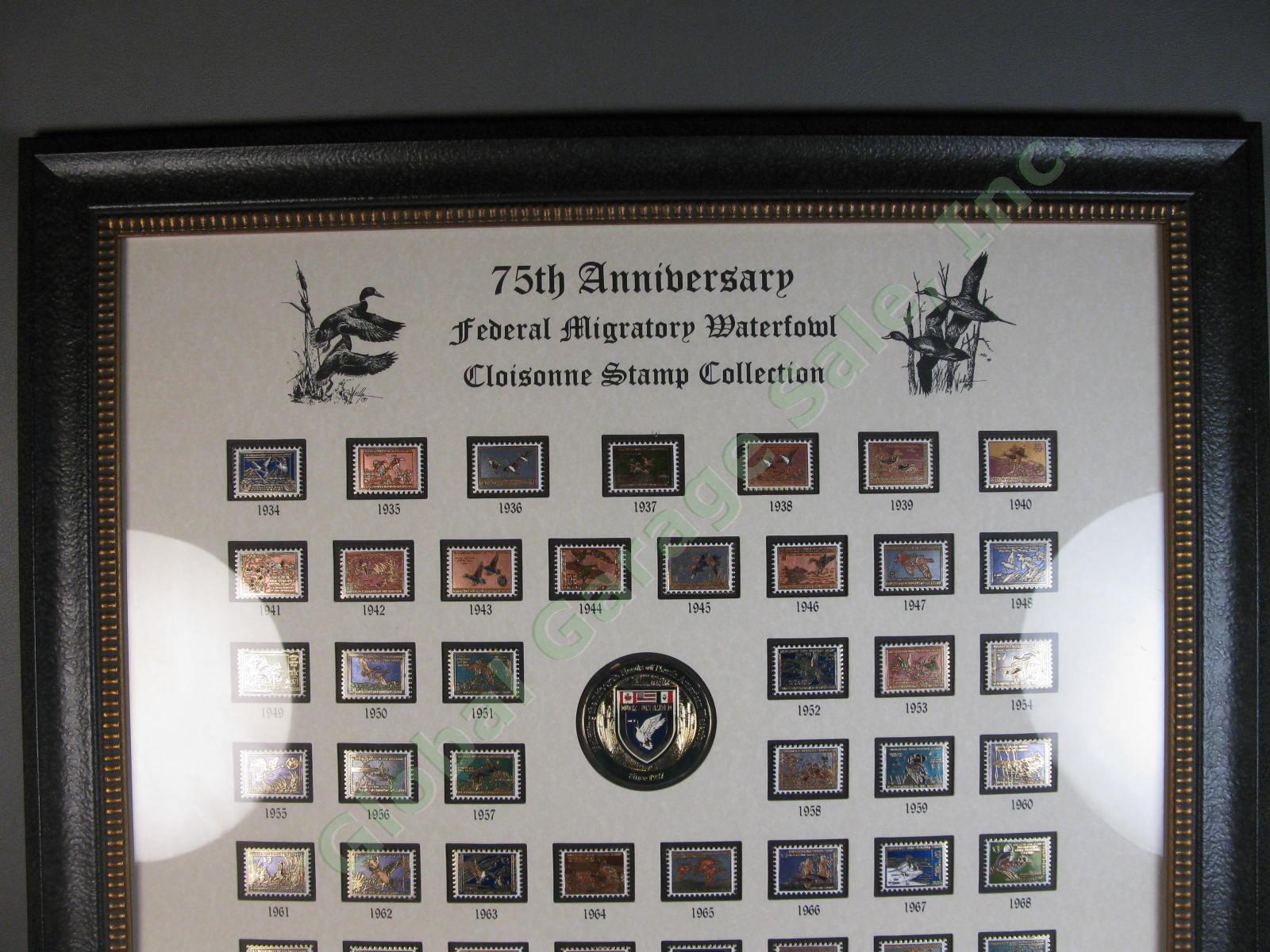 Ducks Unlimited 75th Federal Migratory Waterfowl Cloisonne Stamp SET 1934-2008 1