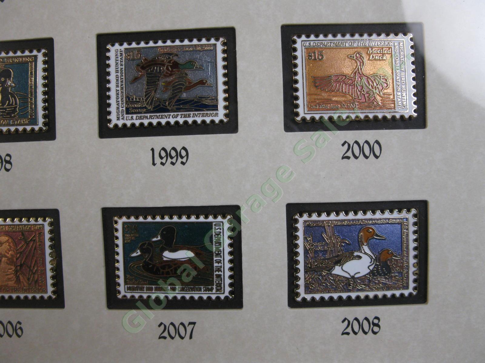 Ducks Unlimited 75th Federal Migratory Waterfowl Cloisonne Stamp SET 1934-2008 4