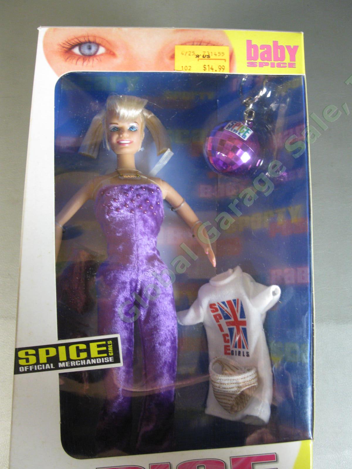 VTG 1998 4 Spice Girls On Stage COMPLETE Galoob Doll Set Scary Posh Sporty Baby 6