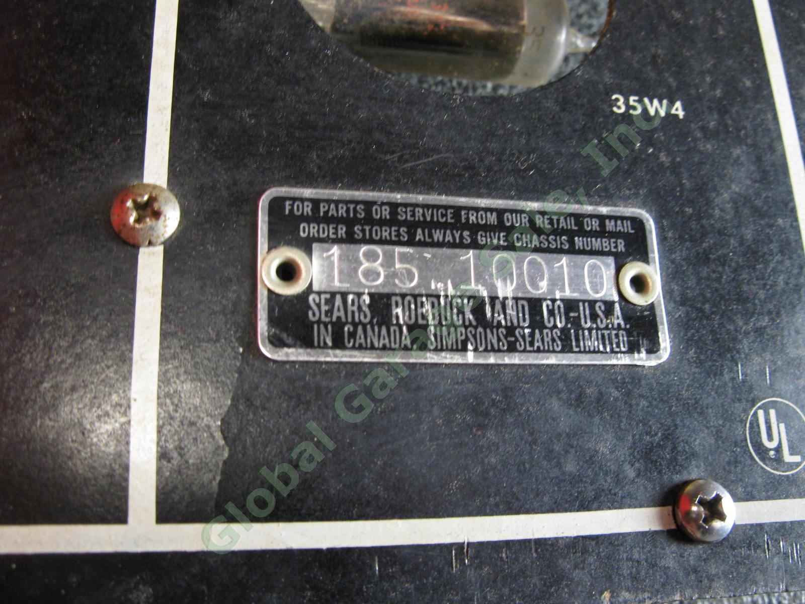 VTG Sears Danelectro Silvertone 1448 Electric Guitar Tube Amplifier & Case ONLY 9