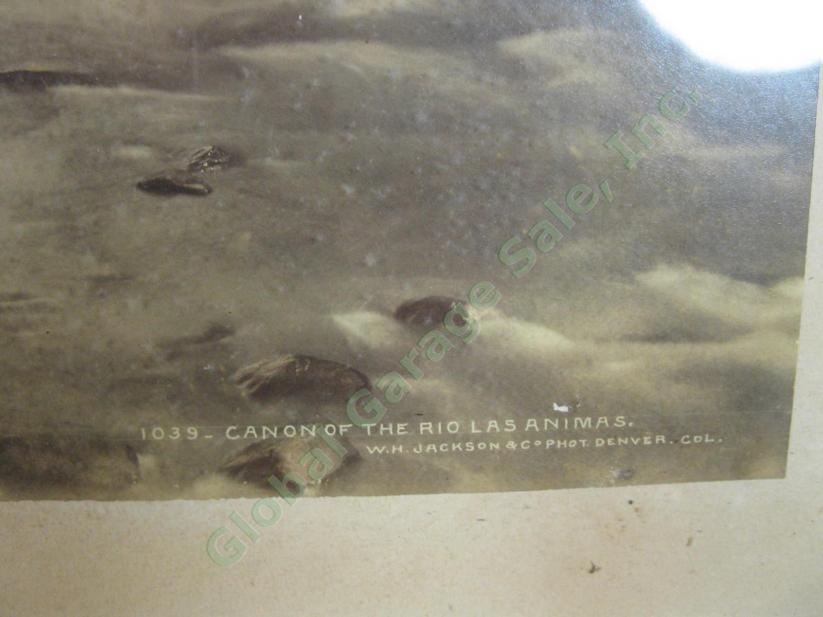 WH William Henry Jackson Mammoth Albumen Photo Canon of the Rio Las Animas D&RG 3