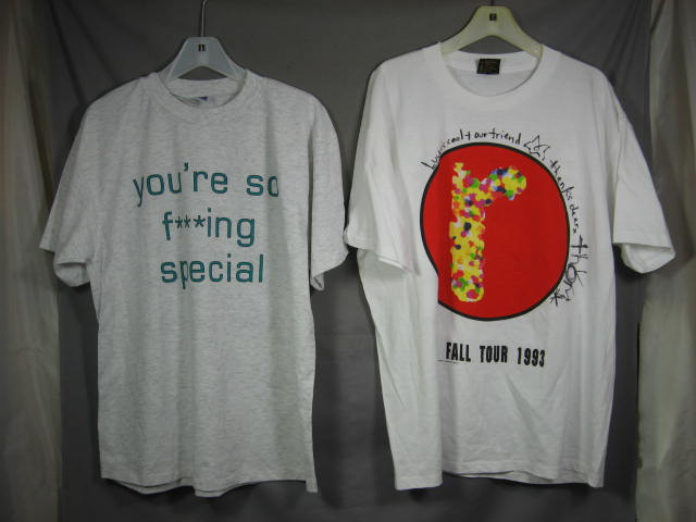 Radiohead Thom Yorke Hand Signed 1993 Fall Tour T-Shirt