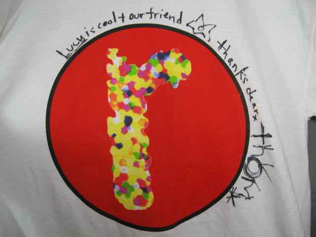 Radiohead Thom Yorke Hand Signed 1993 Fall Tour T-Shirt 4
