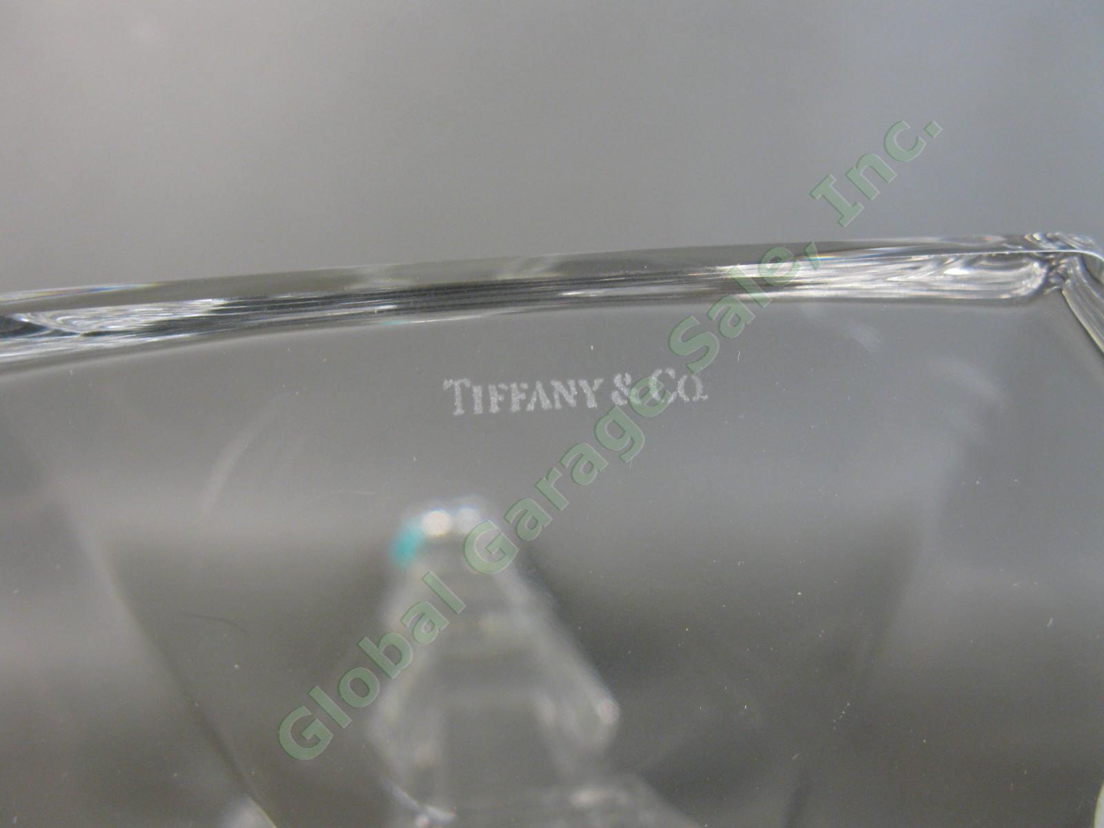 NEW Tiffany & Co Windham Glass Crystal Candlestick Pair of 2 11" Inch Germany NR 3