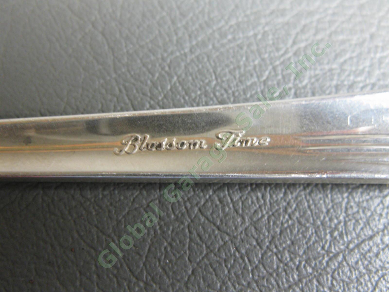 4 International Sterling Silver Blossom Time Tablespoons Serving Spoon Set 252g 4
