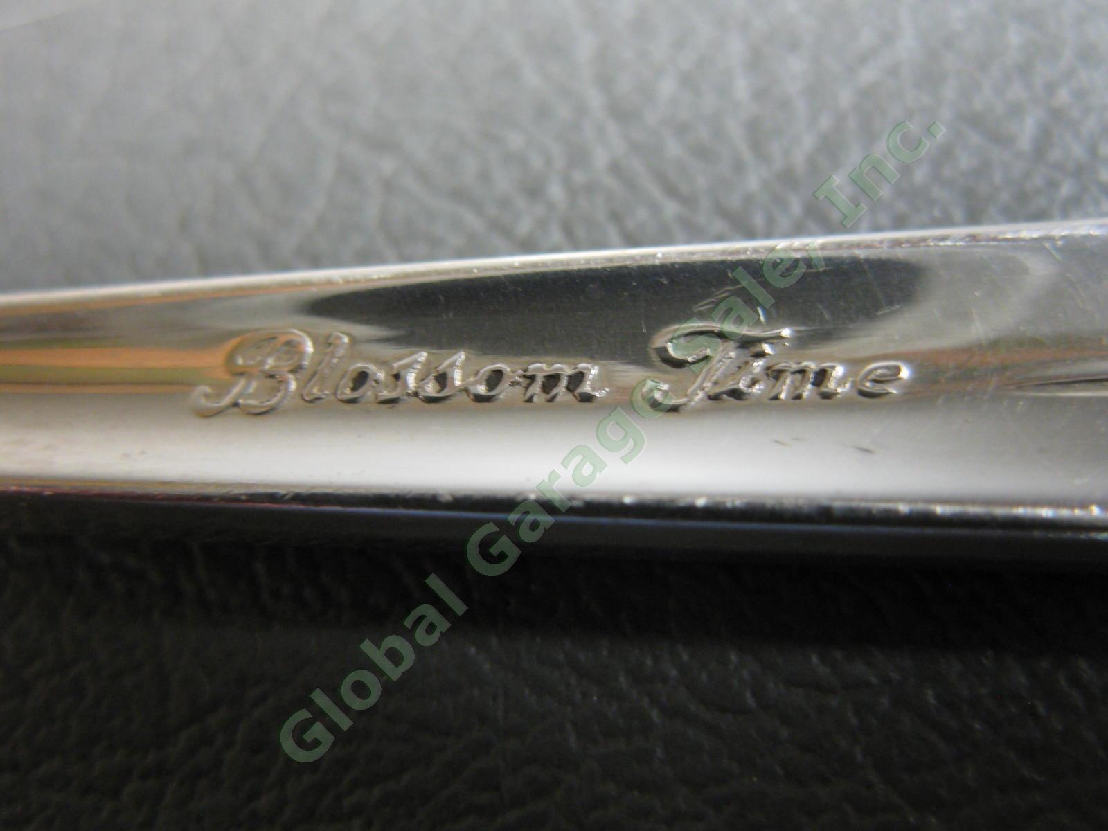 6 International Sterling Silver Blossom Time 7 1/4" Dinner Fork Set 304g LOT NR 4