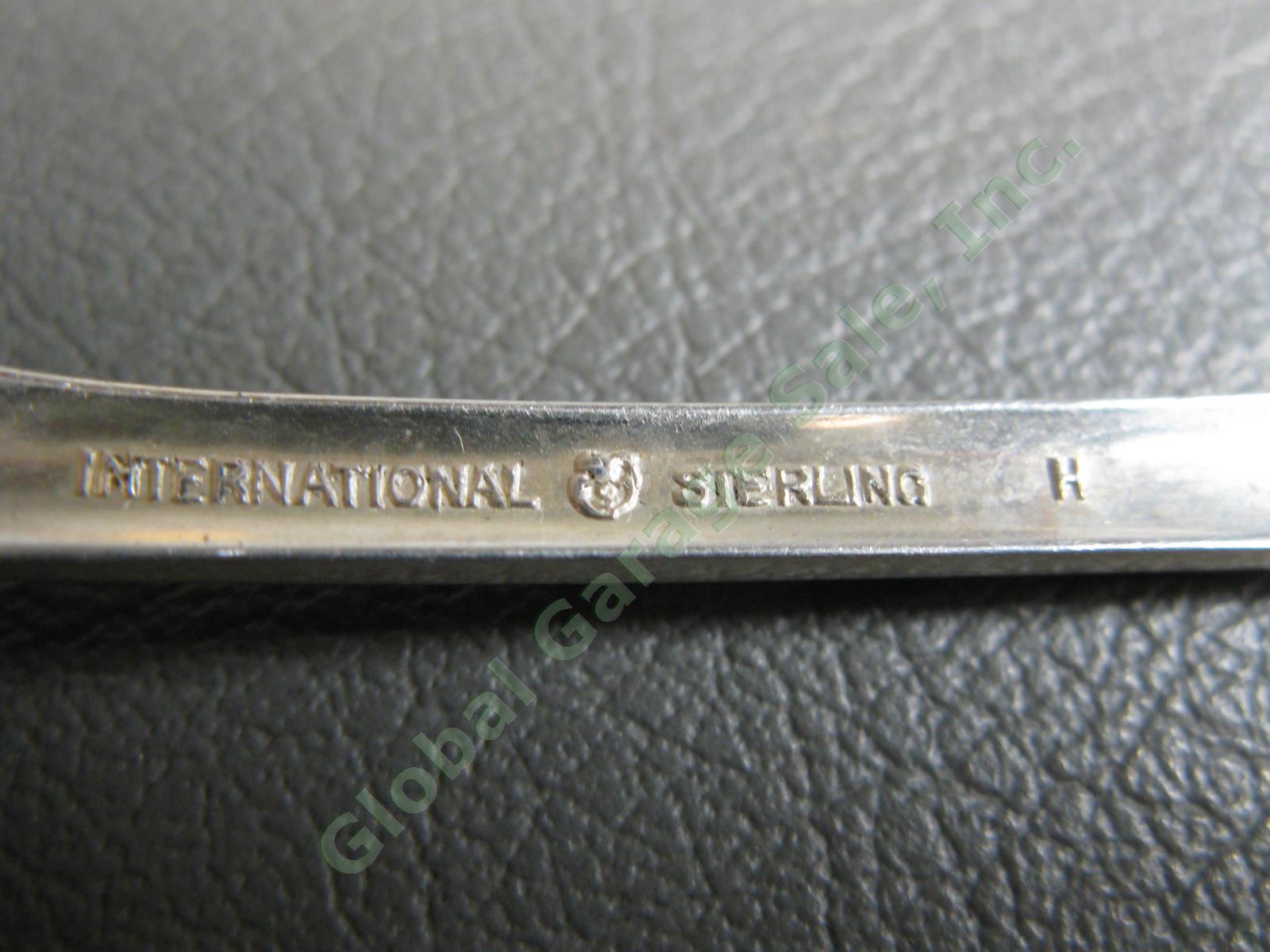 6 International Sterling Silver Blossom Time 6" Teaspoon Tea Spoon Set 184g LOT 3