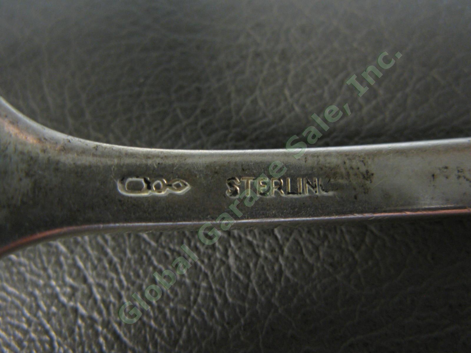 8 RARE Dominick & Haff Pointed Antique Sterling Silver 7 1/4" Fork Set KEM 372g 3