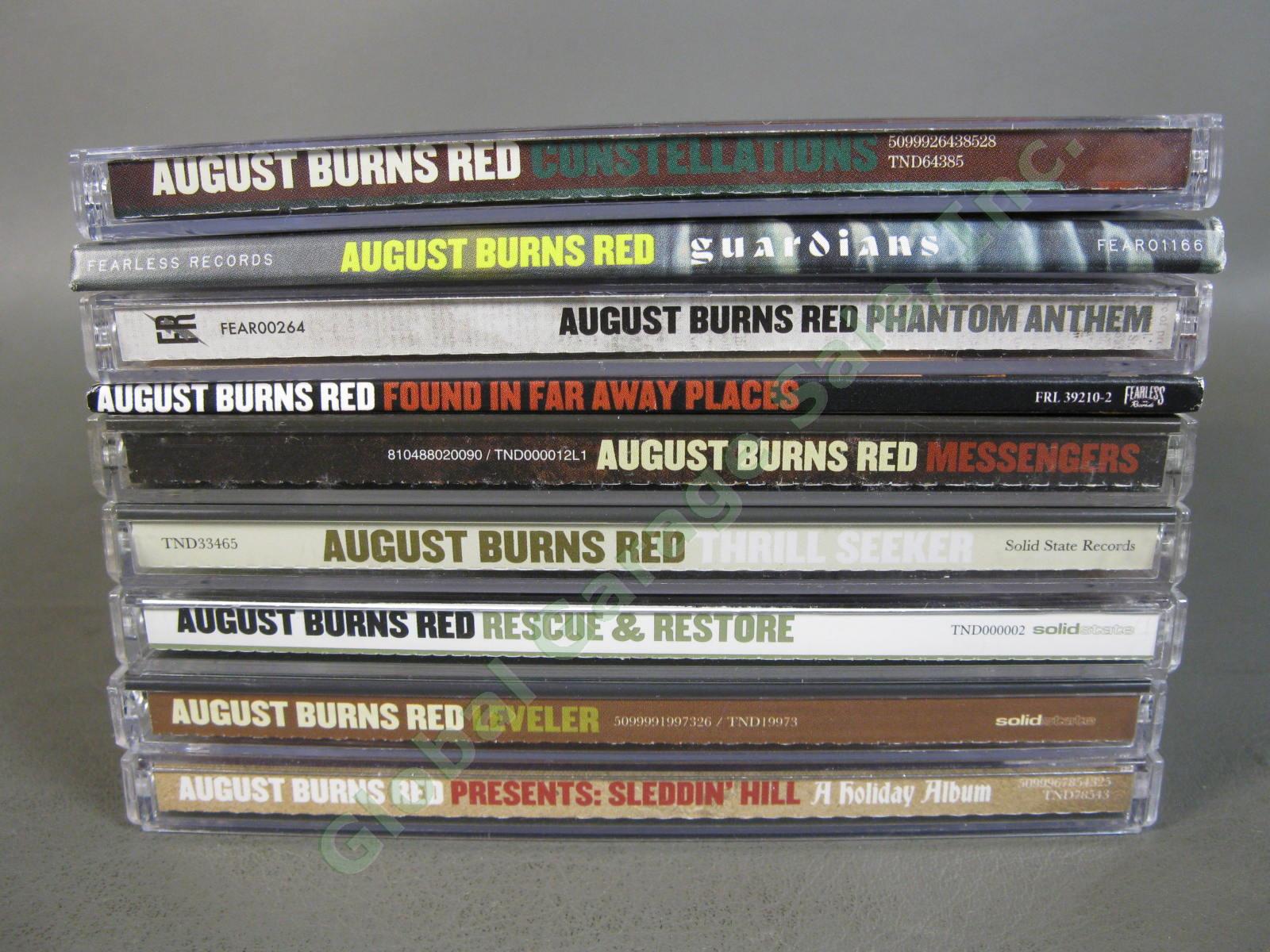 9 August Burns Red COMPLETE CD LOT Constellations Guardians Leveler Messengers