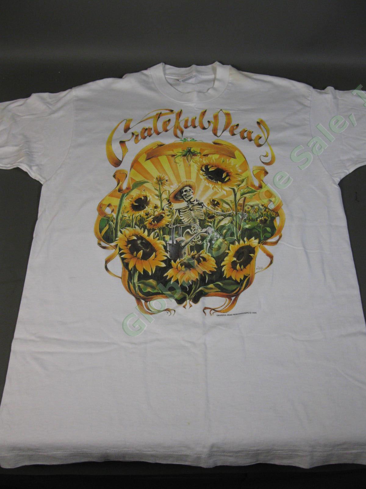 ORIGINAL Vintage 1994 Grateful Dead Sunflower Grower Summer Tour Large T-Shirt