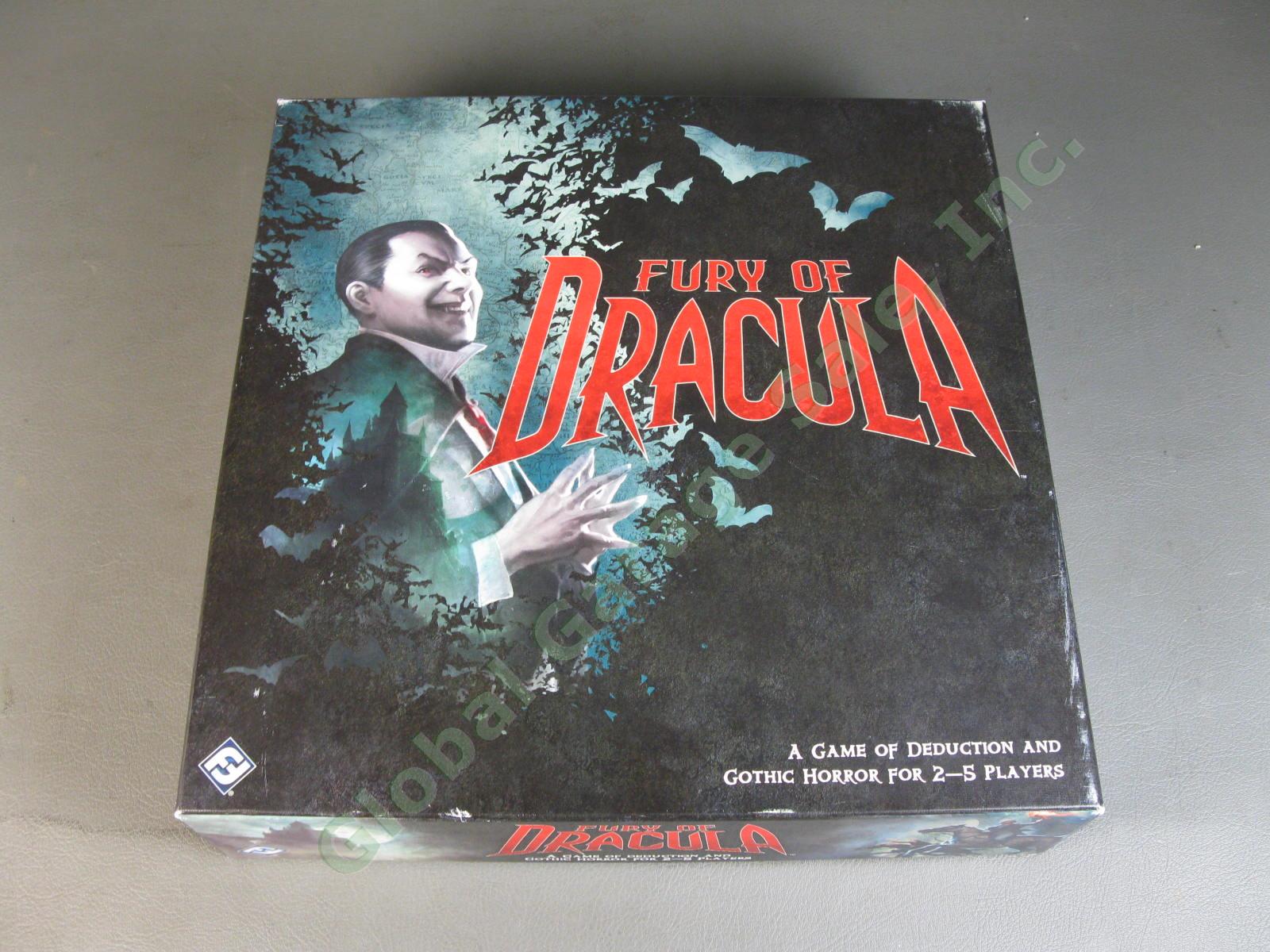 100% COMPLETE 2015 Fury of Dracula Board Game 3rd Edition FFG Fantasy Flight NR