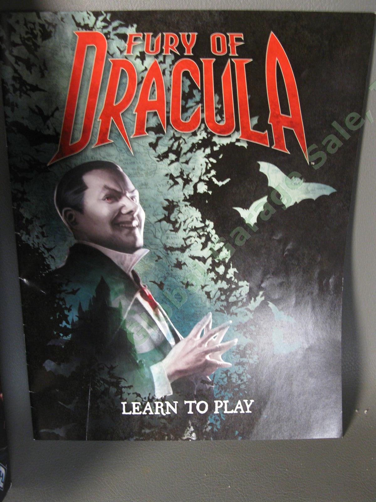 100% COMPLETE 2015 Fury of Dracula Board Game 3rd Edition FFG Fantasy Flight NR 5