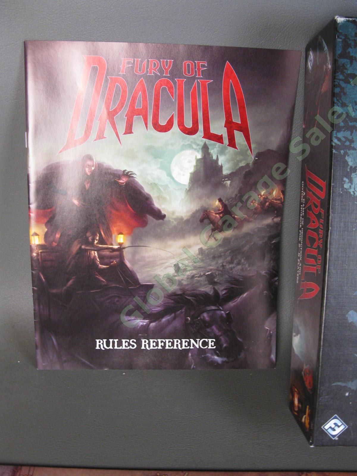 100% COMPLETE 2015 Fury of Dracula Board Game 3rd Edition FFG Fantasy Flight NR 6