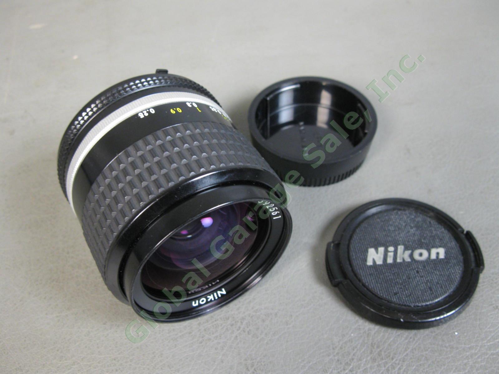 Nikon Nikkor 28mm f2.0 1:2 AI-S MF Manual Focus Wide Angle Prime Camera Lens NR 1