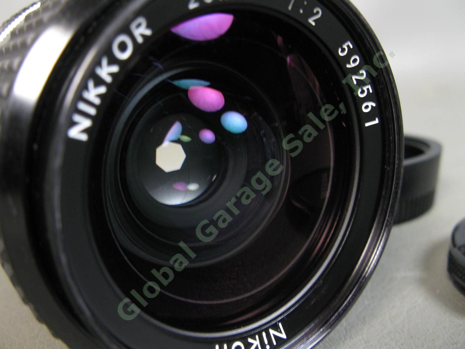 Nikon Nikkor 28mm f2.0 1:2 AI-S MF Manual Focus Wide Angle Prime Camera Lens NR 2
