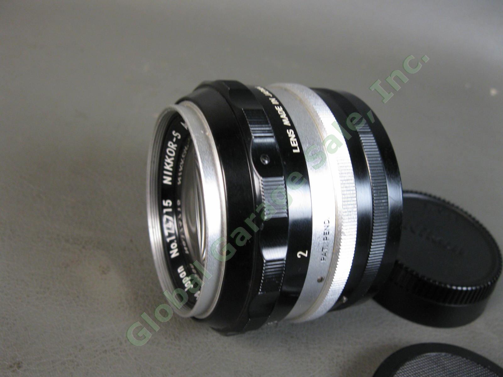 Nikon Nikkor-S Auto 5.8cm 58mm f1.4 Non AI Type 5 Feet Prime Camera Lens Japan 2