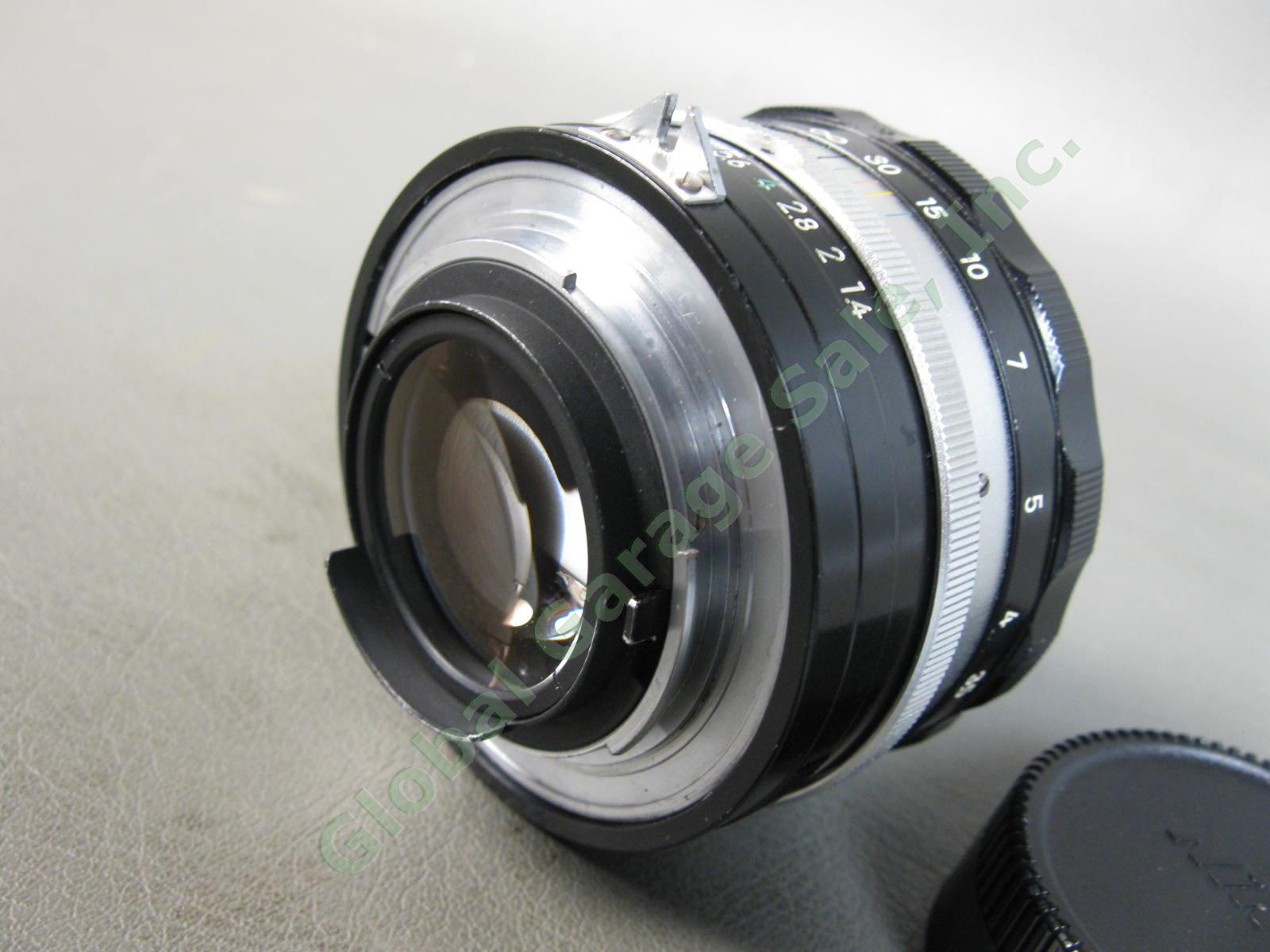 Nikon Nikkor-S Auto 5.8cm 58mm f1.4 Non AI Type 5 Feet Prime Camera Lens Japan 4