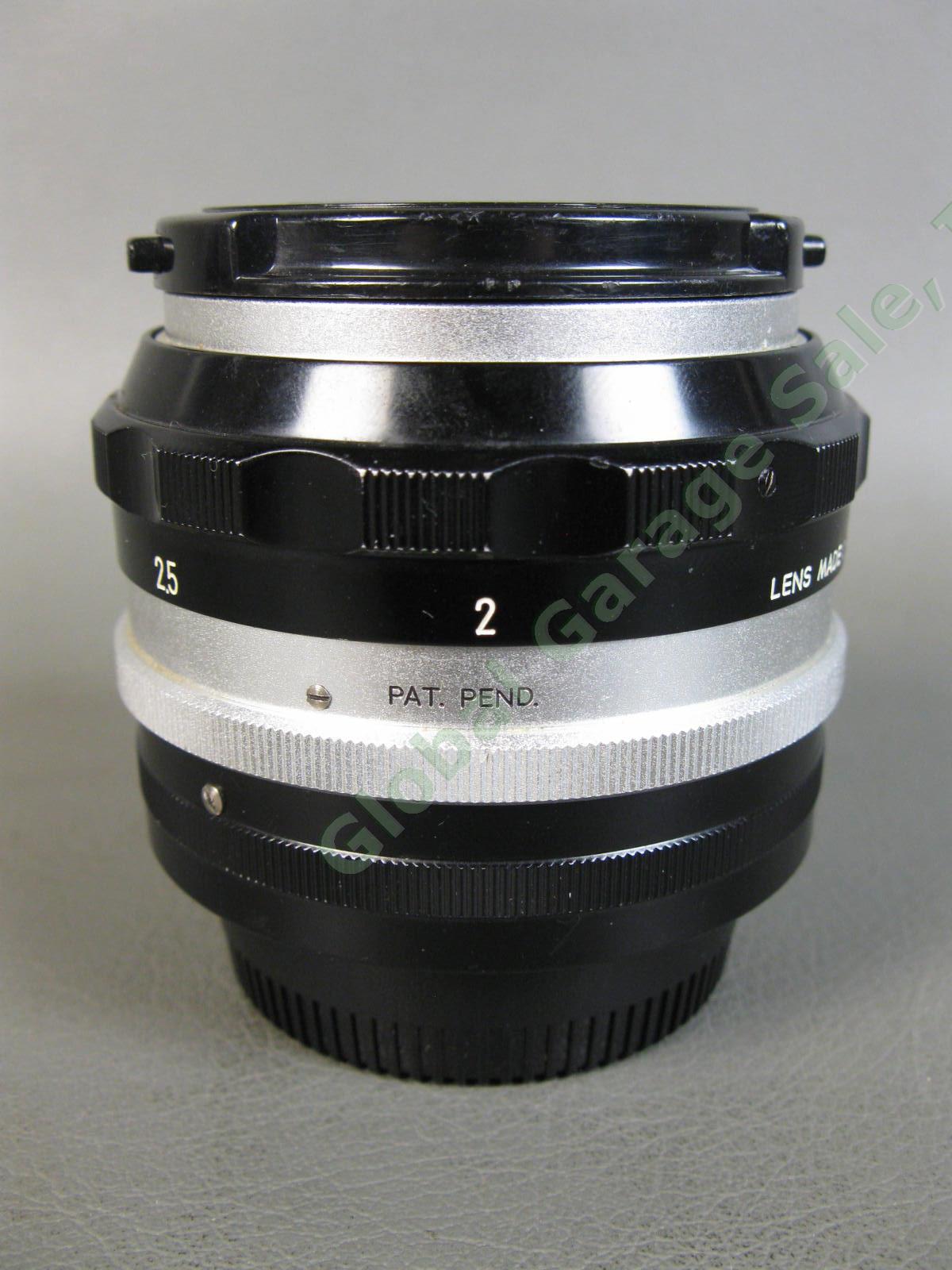 Nikon Nikkor-S Auto 5.8cm 58mm f1.4 Non AI Type 5 Feet Prime Camera Lens Japan 6