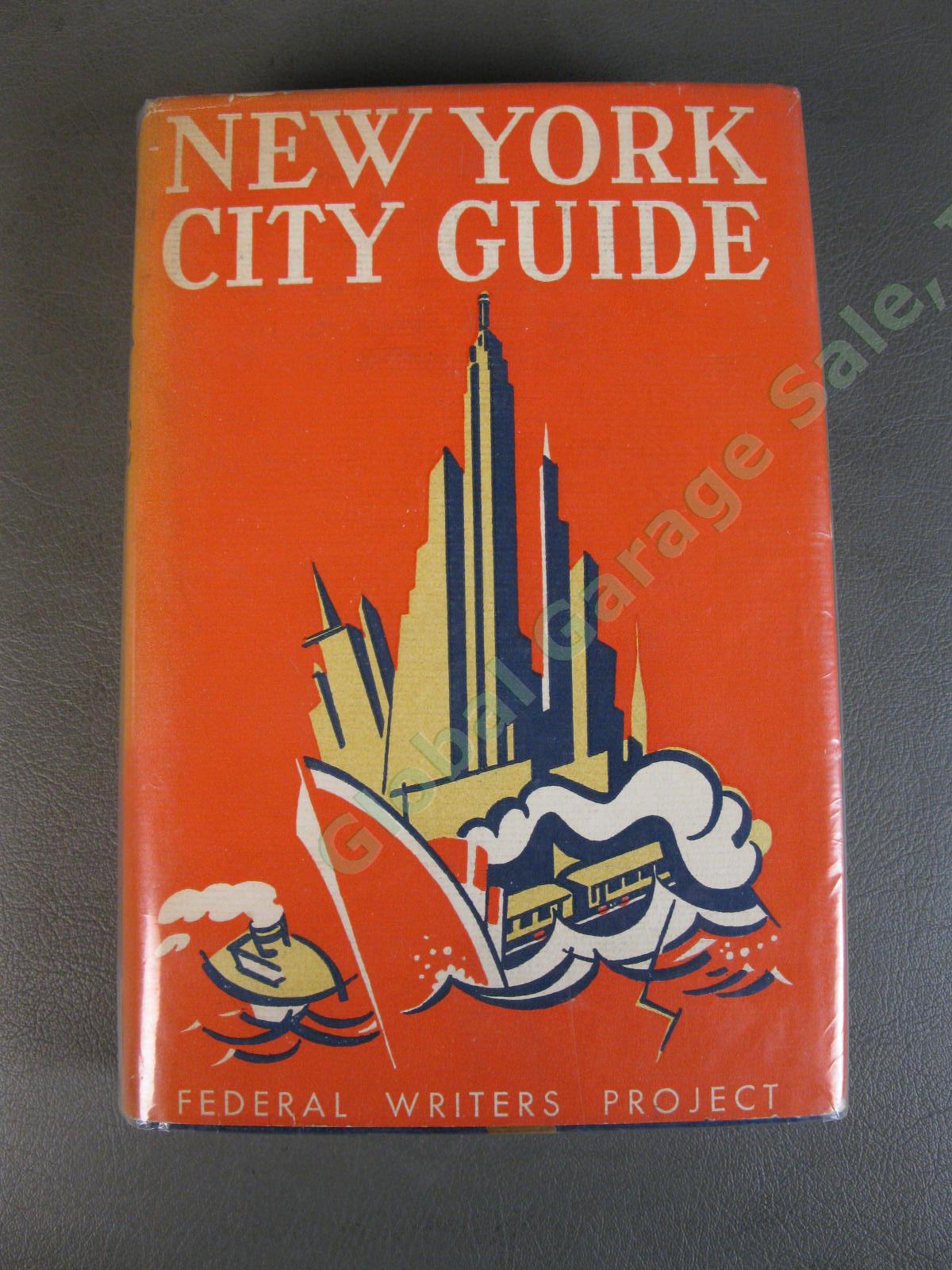 ORIGINAL 1939 New York City Guide Federal Writers Project Random House Map Great