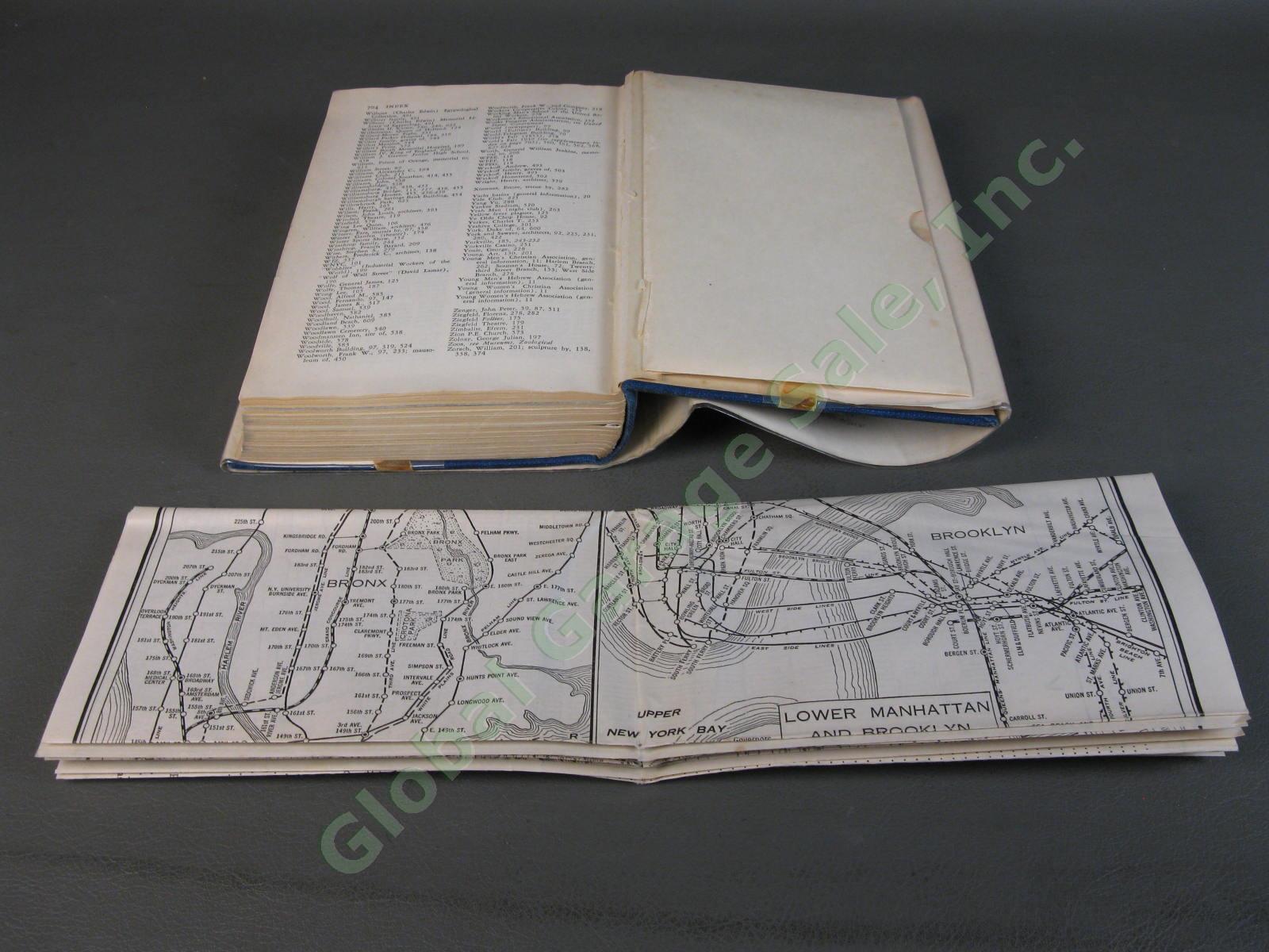 ORIGINAL 1939 New York City Guide Federal Writers Project Random House Map Great 11