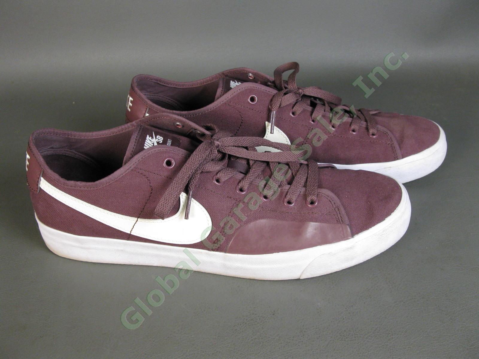 Nike SB Blazer Court Sneakers Shoes CV1658-601 Dark Wine Purple US Mens Size 12
