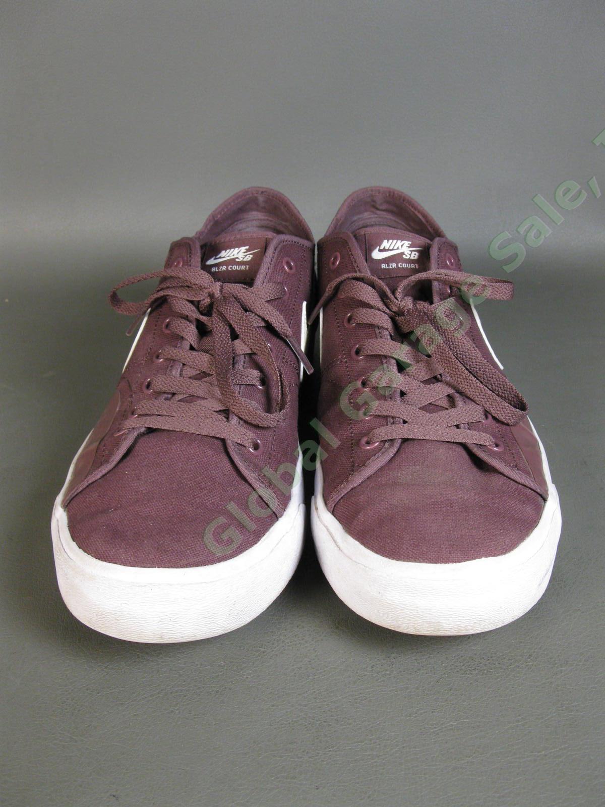 Nike SB Blazer Court Sneakers Shoes CV1658-601 Dark Wine Purple US Mens Size 12 1