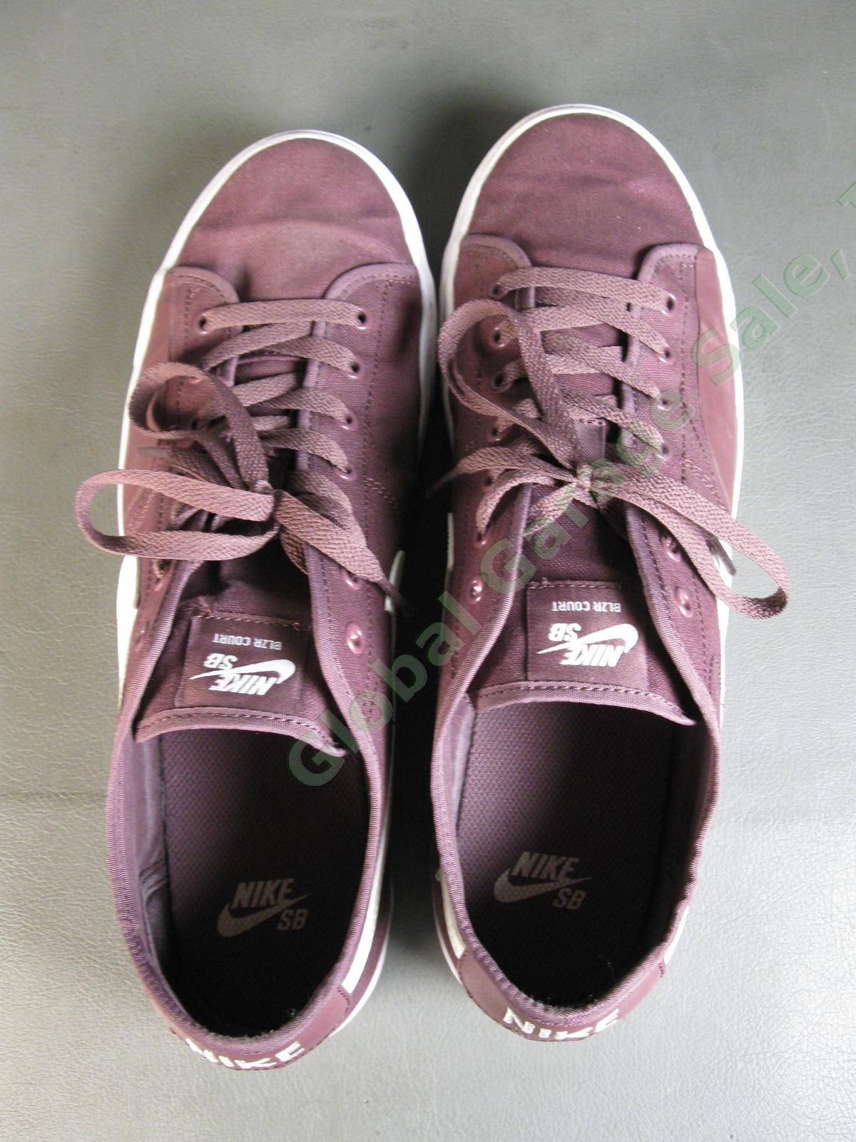 Nike SB Blazer Court Sneakers Shoes CV1658-601 Dark Wine Purple US Mens Size 12 3