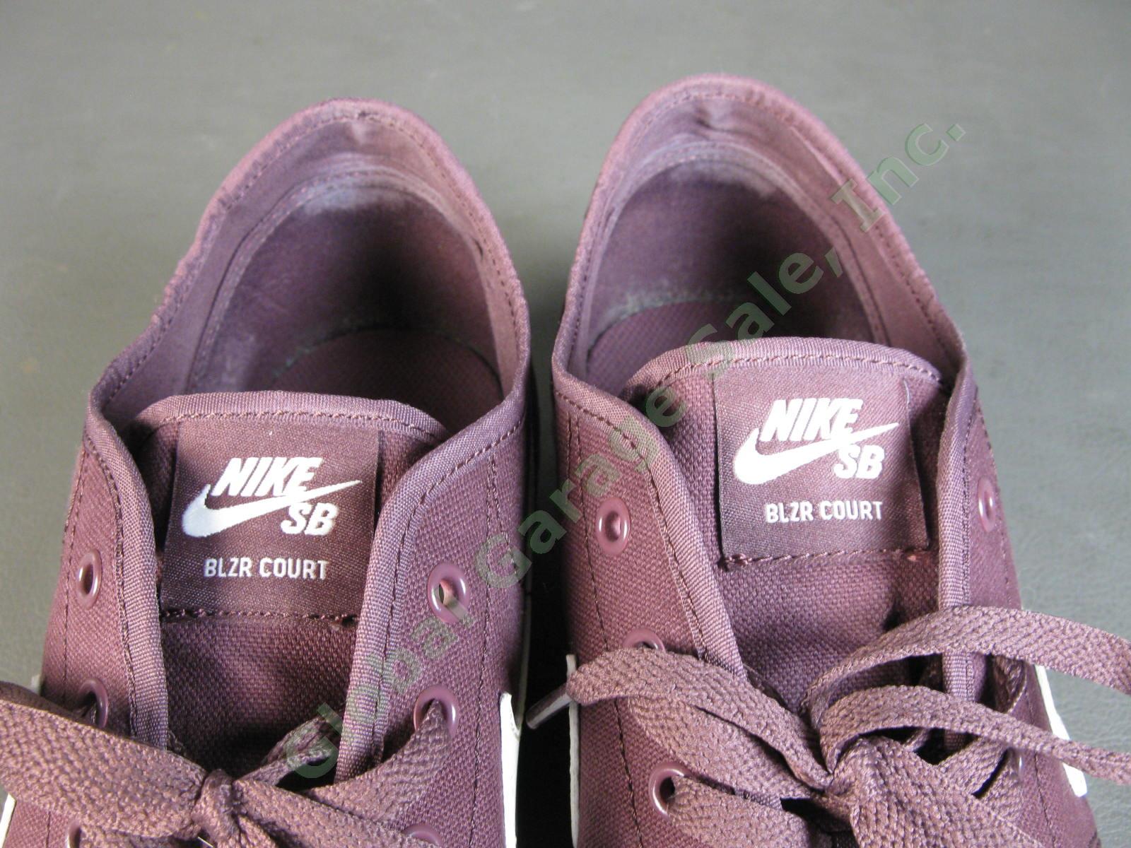 Nike SB Blazer Court Sneakers Shoes CV1658-601 Dark Wine Purple US Mens Size 12 4