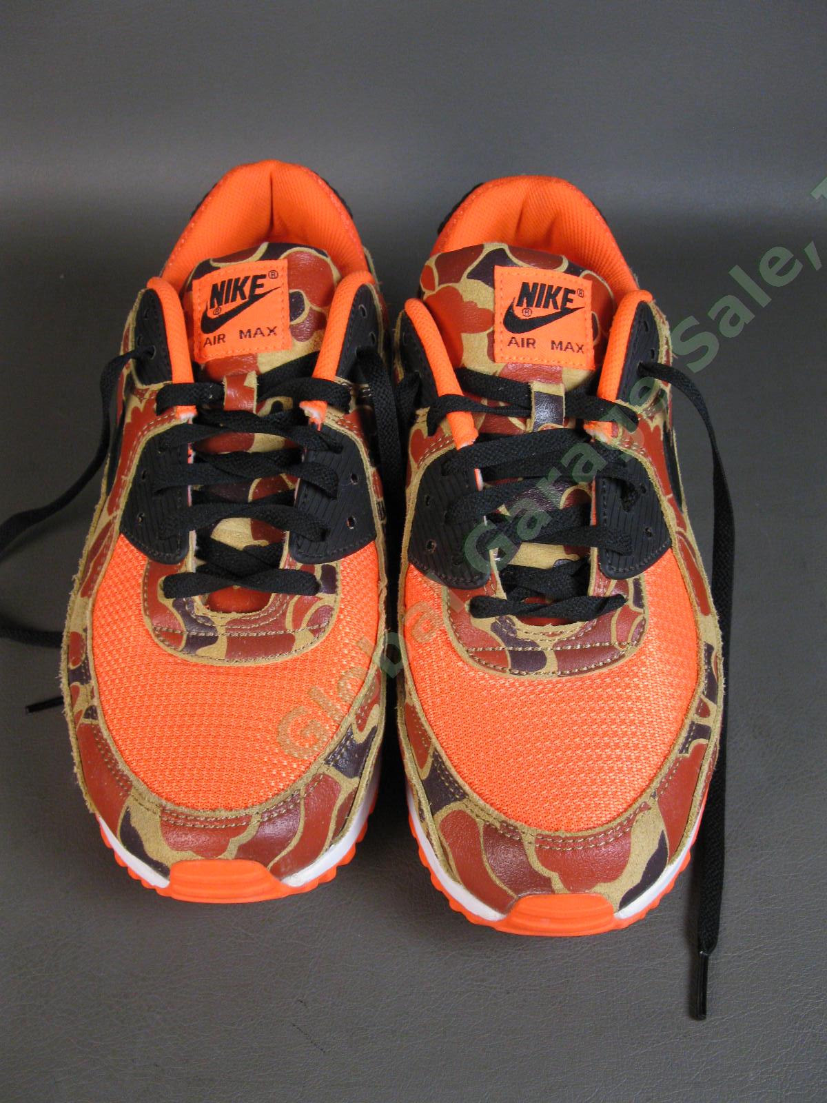Nike Air Max 90 Orange Duck Camo Shoes CW4039-800 US Men Size 12 Excellent Shape 1