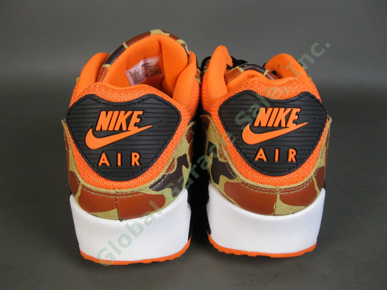 Nike Air Max 90 Orange Duck Camo Shoes CW4039-800 US Men Size 12 Excellent Shape 3