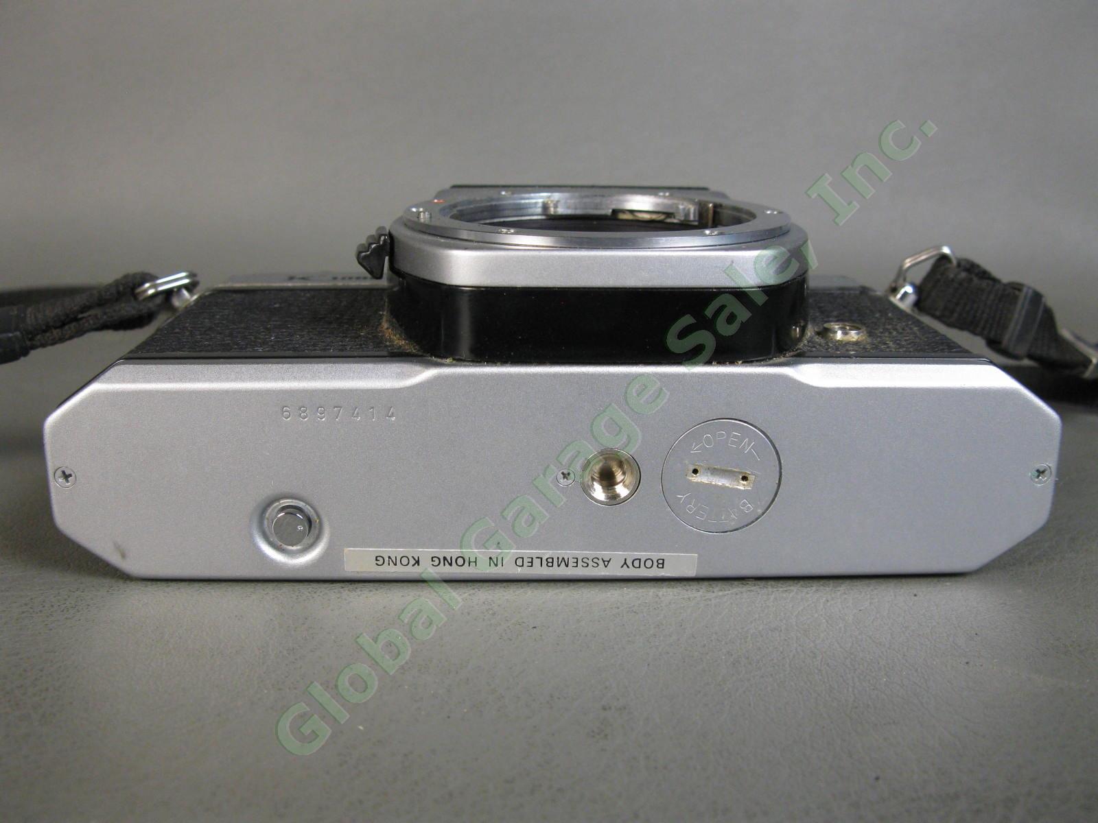 Asahi Pentax K1000 35mm SLR Film Camera M 1:2 50mm Lens 75-230 Zoom Kit LOT Set 3