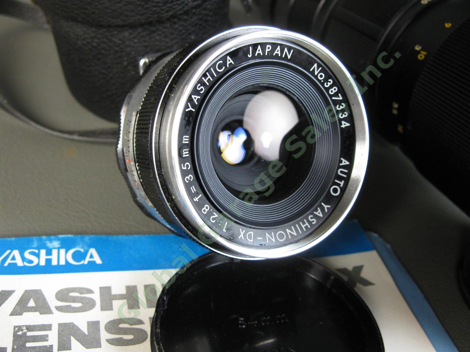 Asahi Pentax K1000 35mm SLR Film Camera M 1:2 50mm Lens 75-230 Zoom Kit LOT Set 7