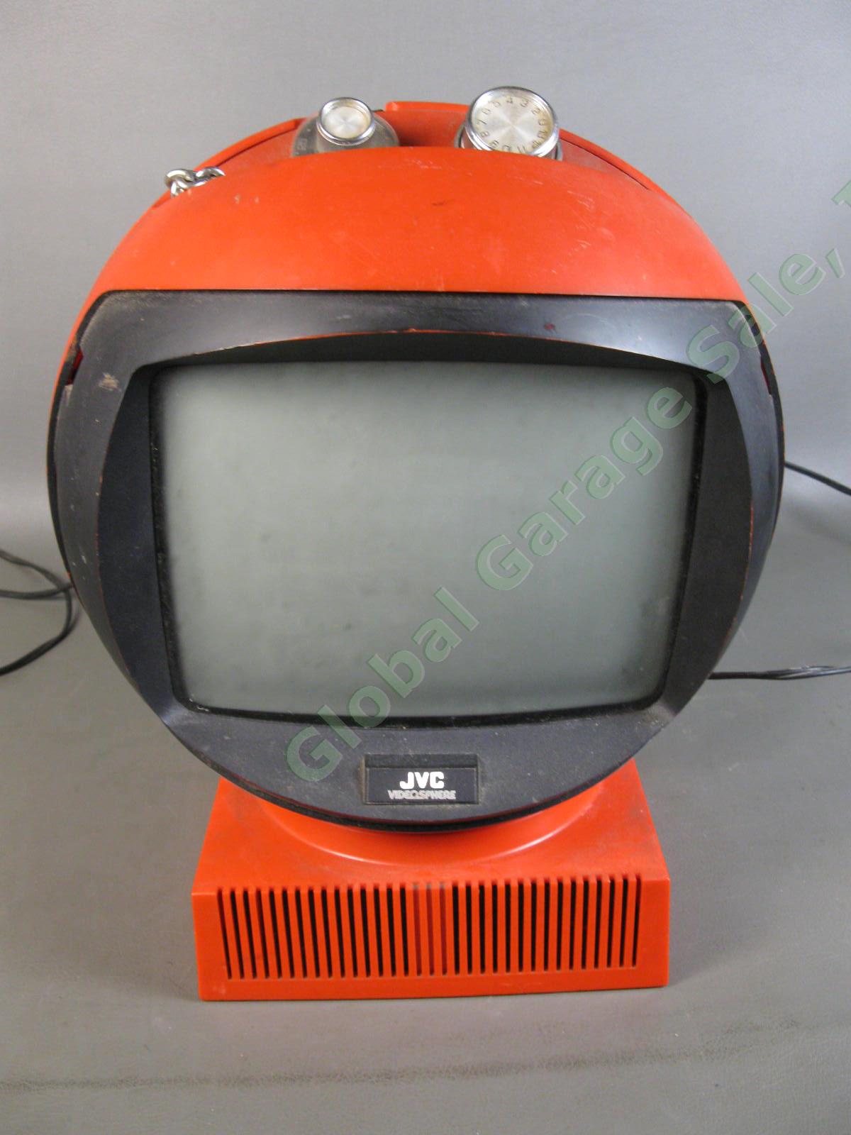 JVC Videosphere #3240 Space Age Helmet MCM Mid Century Modern TV Television NR 1