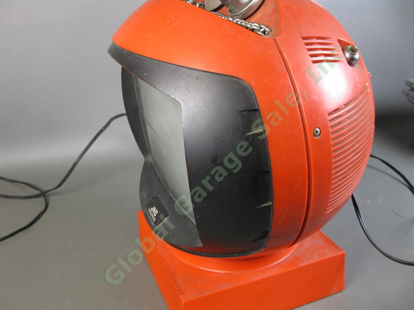 JVC Videosphere #3240 Space Age Helmet MCM Mid Century Modern TV Television NR 4