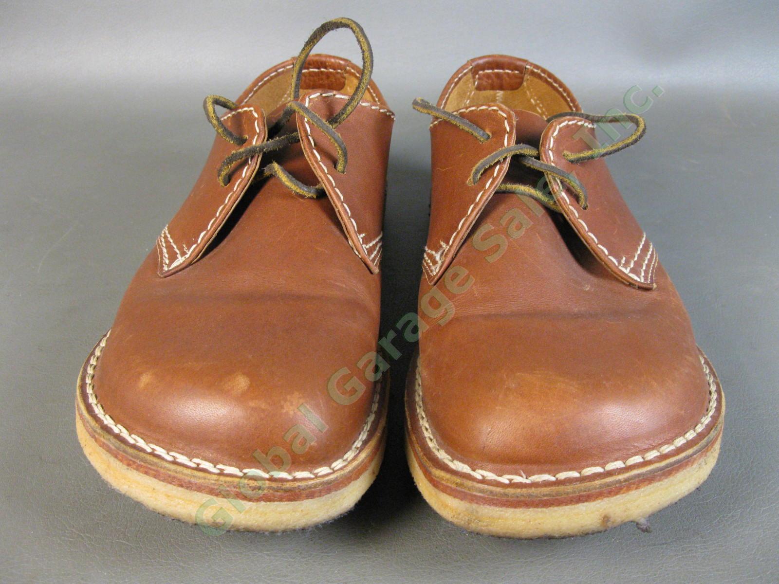Original Danish Duckfeet Jylland EU 44 Brown Leather Lace Up Derby Shoes US 10.5 3