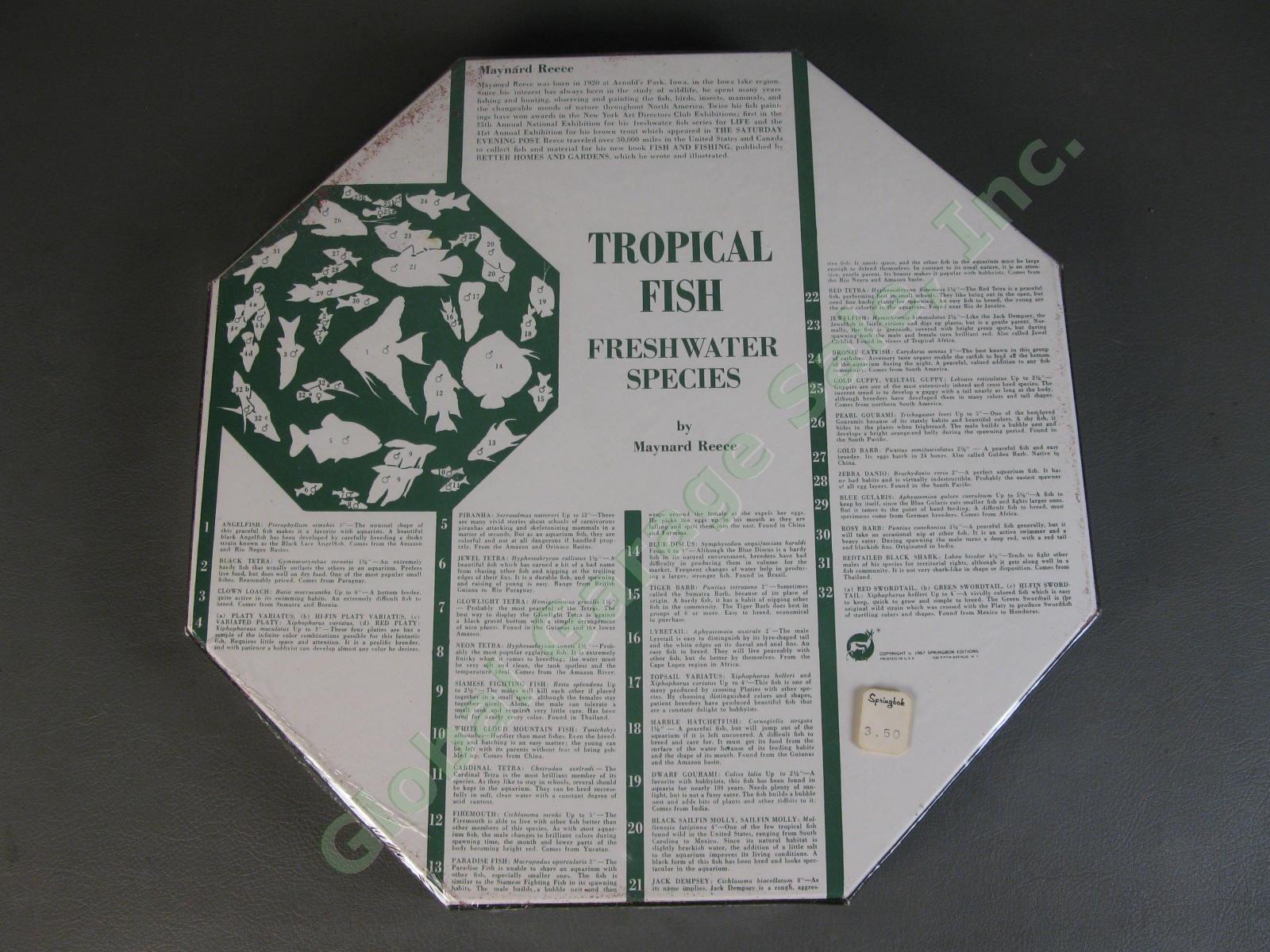 SEALED 1967 Springbok Freshwater Tropical Fish Maynard Reece Okta Puzzle PZL8013 1