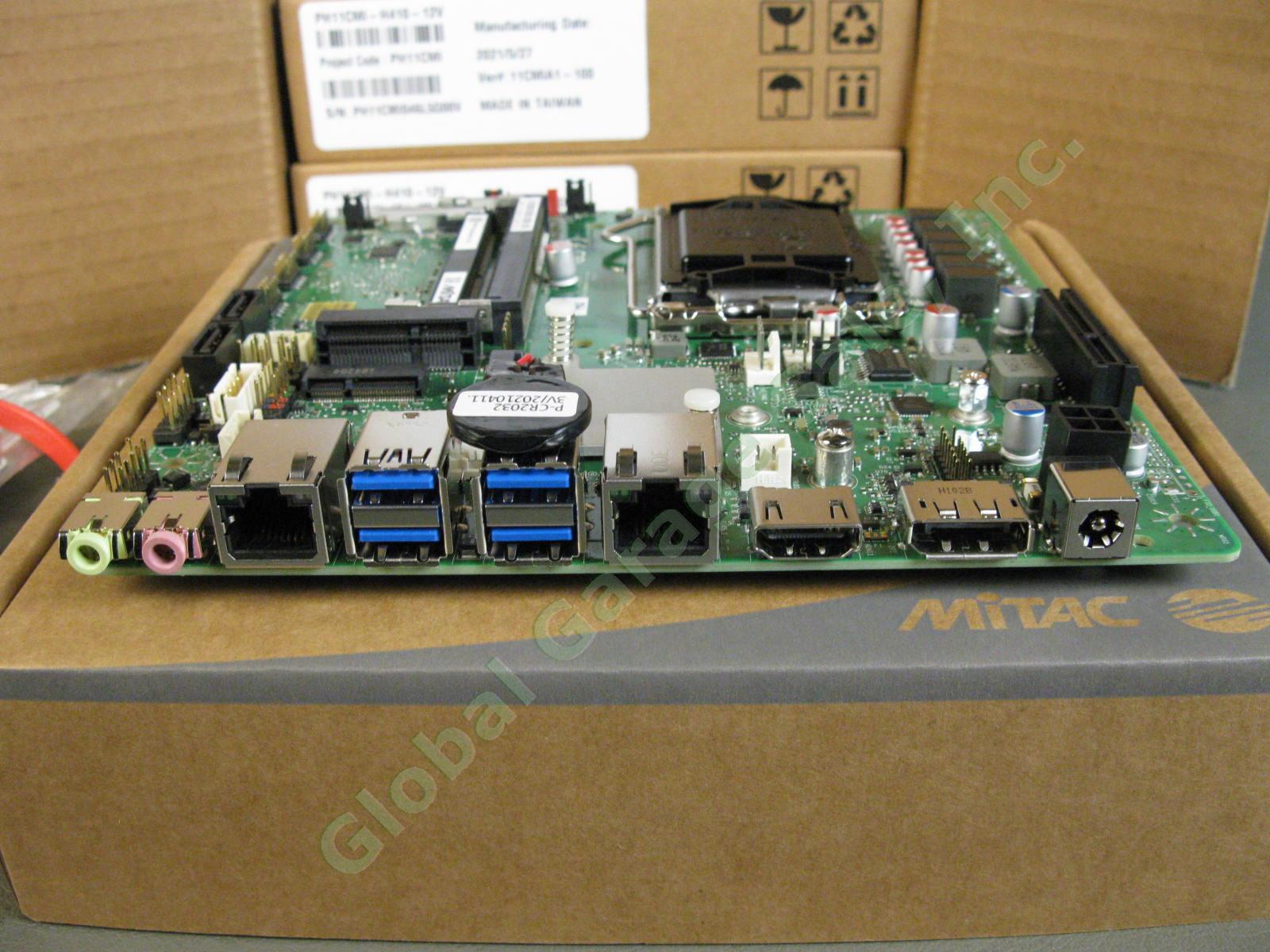 MiTAC Comet Lake Intel LGA1200 Thin Mini-ITX 12V Dual LAN Motherboard M.2 DDR4 3